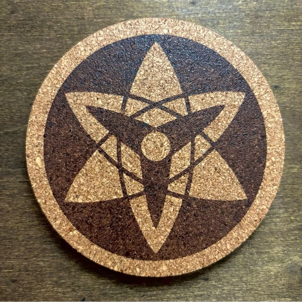 Naruto Dojutsu Anime Eyes Cork Coasters Lot of 9